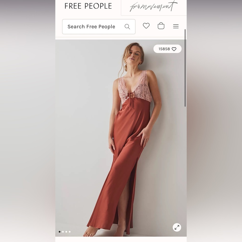 Free People Countryside Maxi Slip, color: sparkling cider